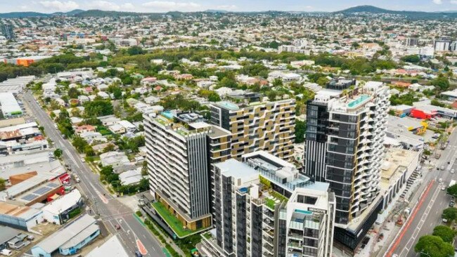 Aerial view of Pellicano Group's South/City/SQ.