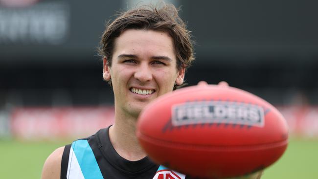 Newest Port Adelaide captain Connor Rozee. Picture: David Mariuz