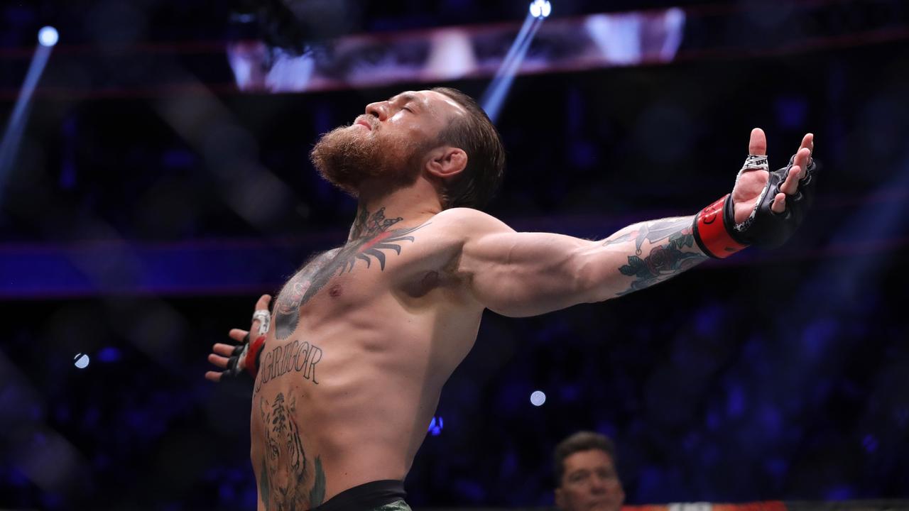 Conor McGregor was more than happy to toot his own horn. Steve Marcus/Getty Images/AFP