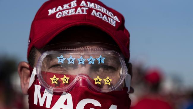 In one of the training sessions the instructors wrote on a whiteboard that “white male culture” can be associated with “white supremacists,” “KKK,” “Aryan Nation,” “MAGA hat” and “mass killings.” Picture: AFP