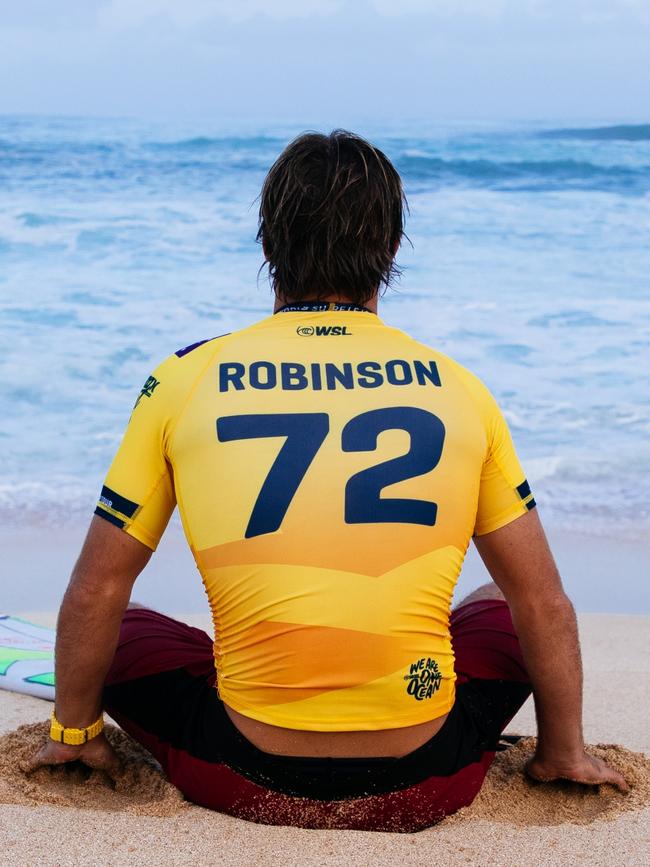 Robinson at the Hurley Pro Sunset Beach. Picture: Tony Heff/World Surf League