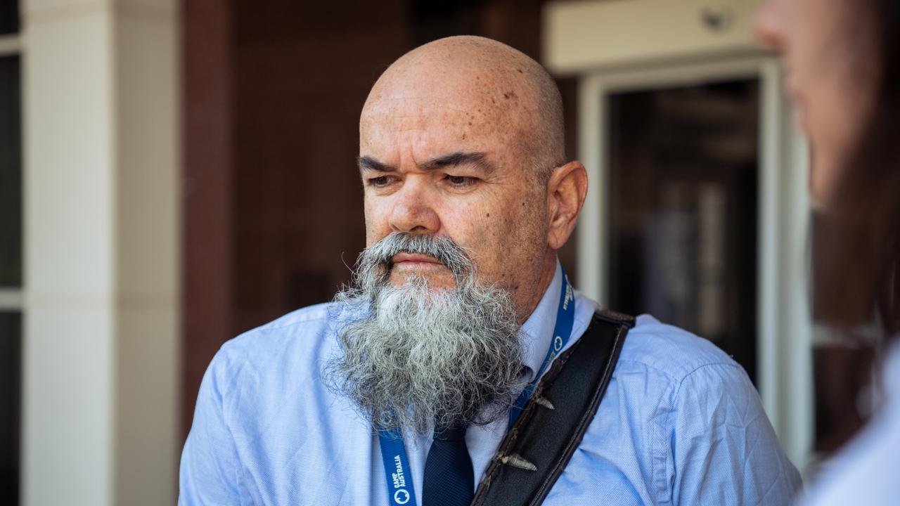 Craig Oldroyd leaving the Supreme Court in Darwin. Picture: Pema Tamang Pakhrin