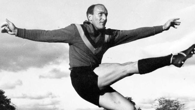 Sturt footballer John Halbert at state training in 1966. Picture: Barry O'Brien