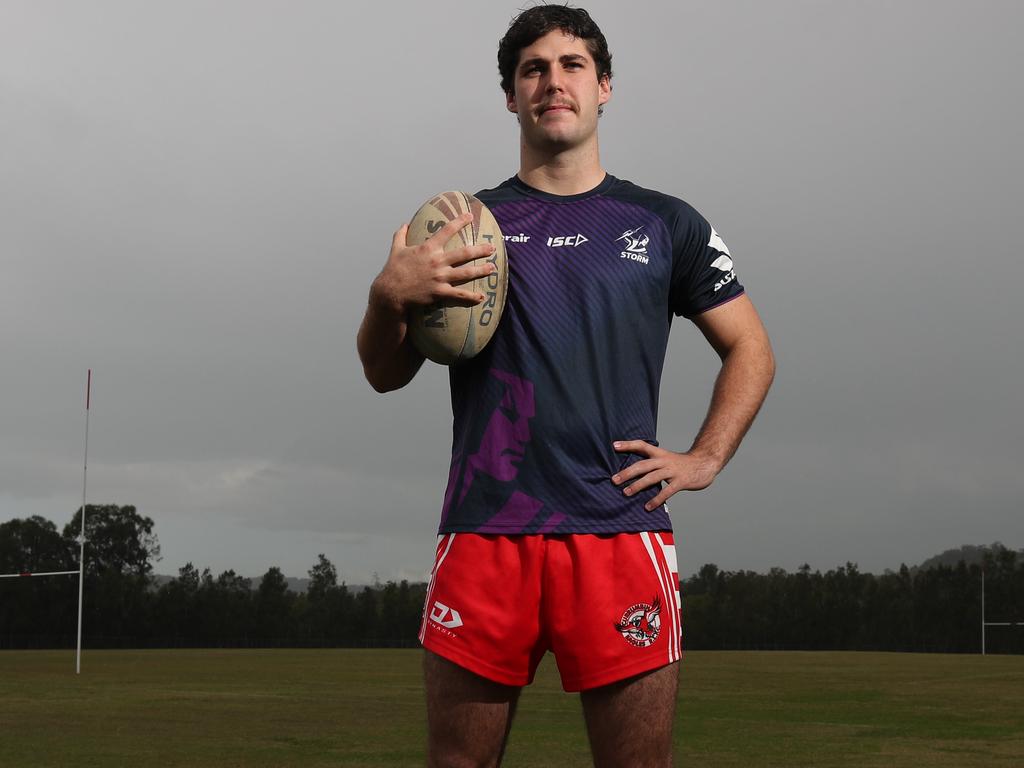 Melbourne Storm have signed Cole Geyer, son of Melbourne great Matt Geyer and godson of Cameron Smith. Picture: Glenn Hampson