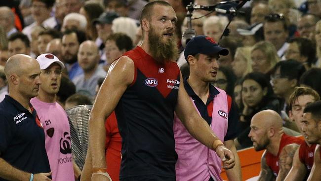 Max Gawn has undergone successful surgery on his hamstring. Picture: Wayne Ludbey