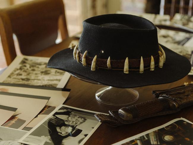 Paul Hogan’s Crocodile Dundee hat and knife.