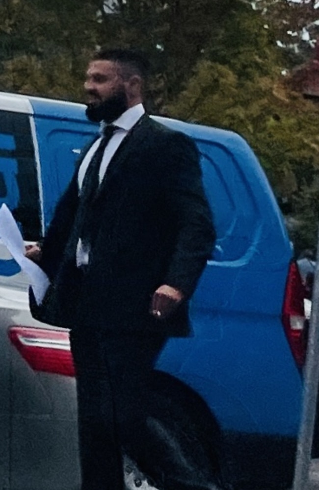 Hasan Rahman leaving Hornsby court.