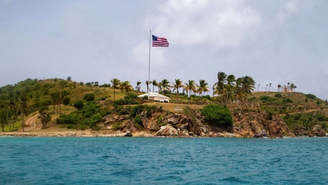 Little St James Island, in the U.S Virgin Islands, a property owned by Jeffrey Epstein. Picture: AP