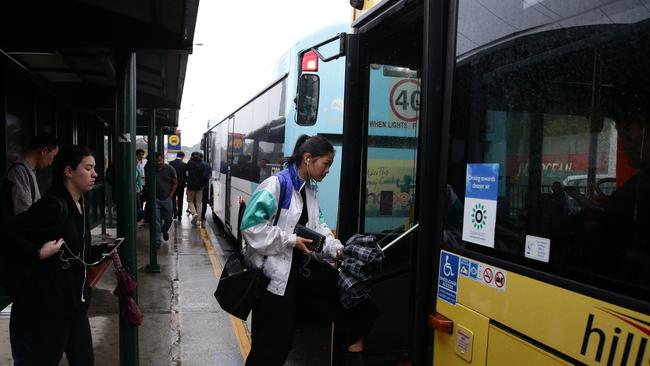 The M2 Oakes Rd bus interchange at Carlingford. (AAP Image/CRAIG WILSON)