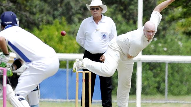 Lucas Wagland took wickets in Tintenbar’s Coastal League semi-final Picture: Jay Cronan.