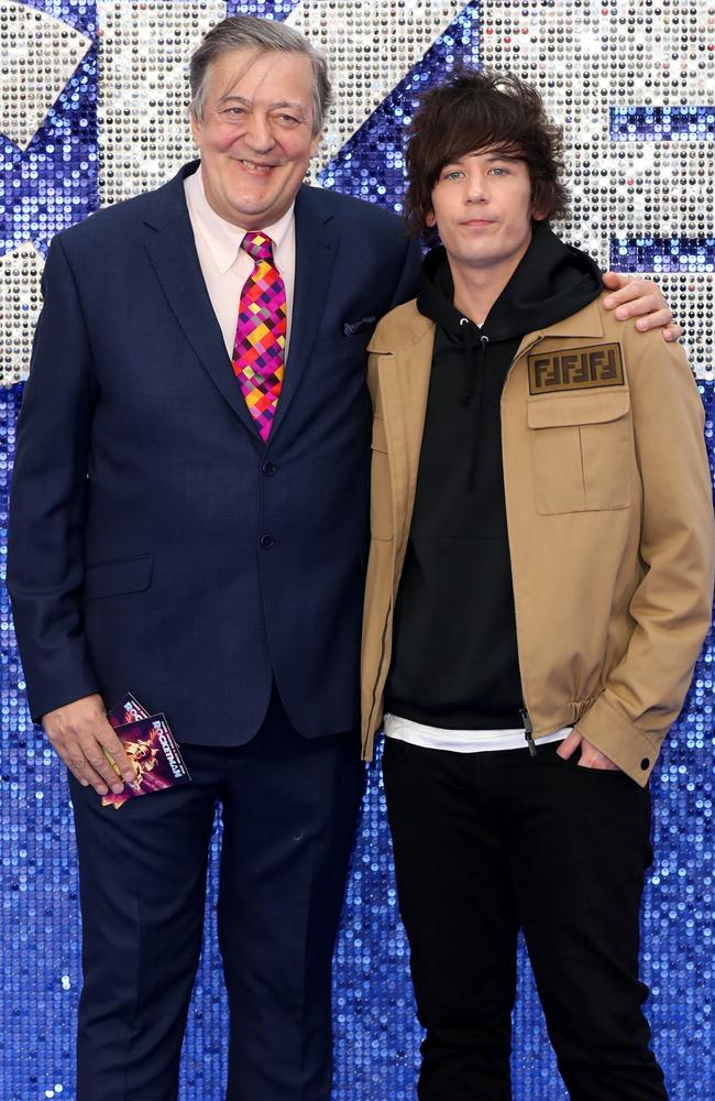 Stephen Fry, 67, and Elliott Spencer, 37, are three decades apart in age but that didn’t stop them falling in love. Photo: Tristan Fewings/Getty Images.