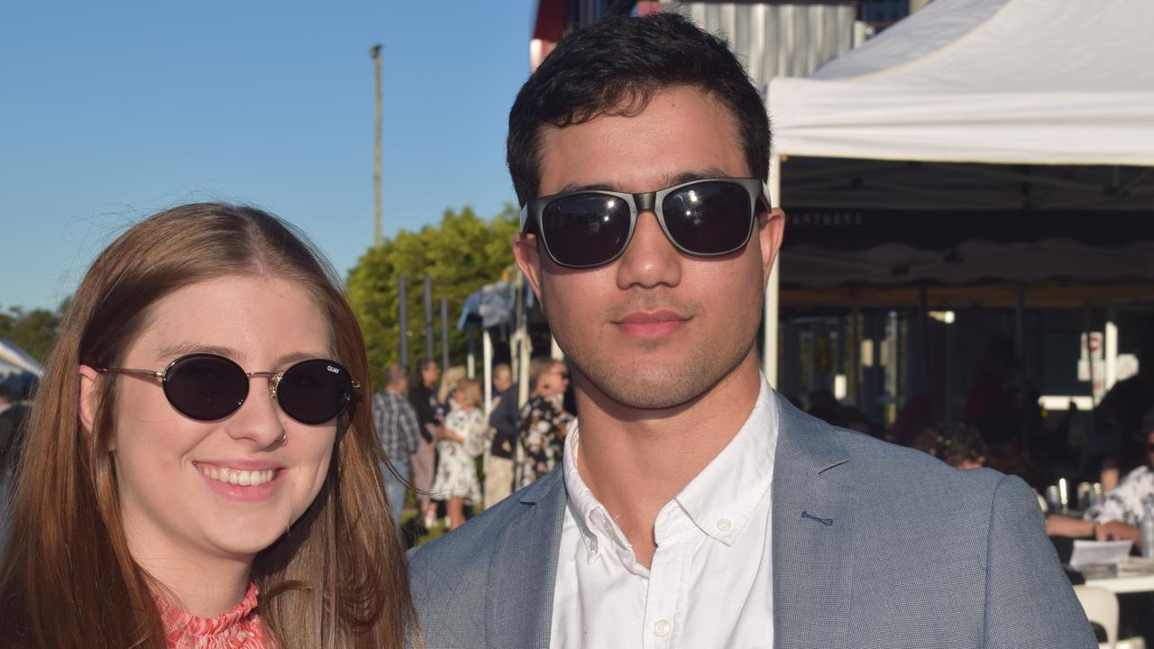 The Gympie Turf Club was packed full of happy punters as the region enjoyed its first ever TAB race meeting on Saturday, June 19, 2021: Cheyne Taylor and Ethan Tu'akoi.