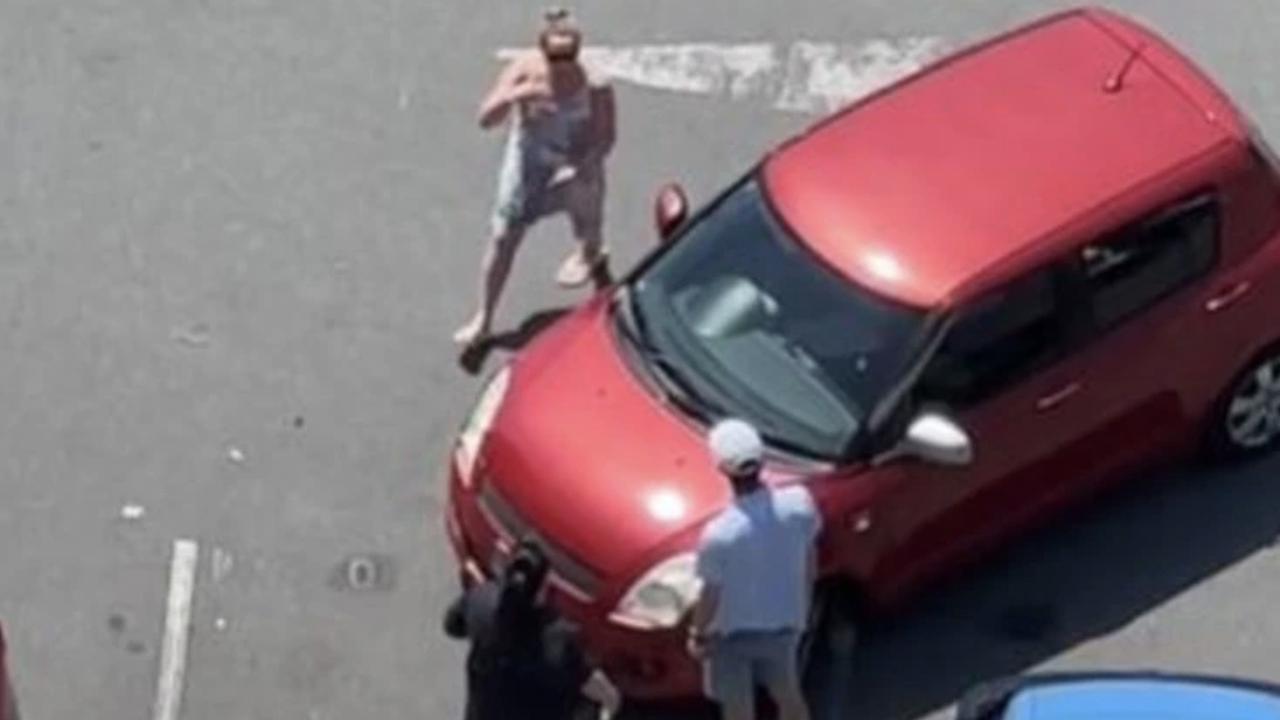 The video sparked an online debate about saving a car space for someone. Picture: TikTok@grace_esma_iris