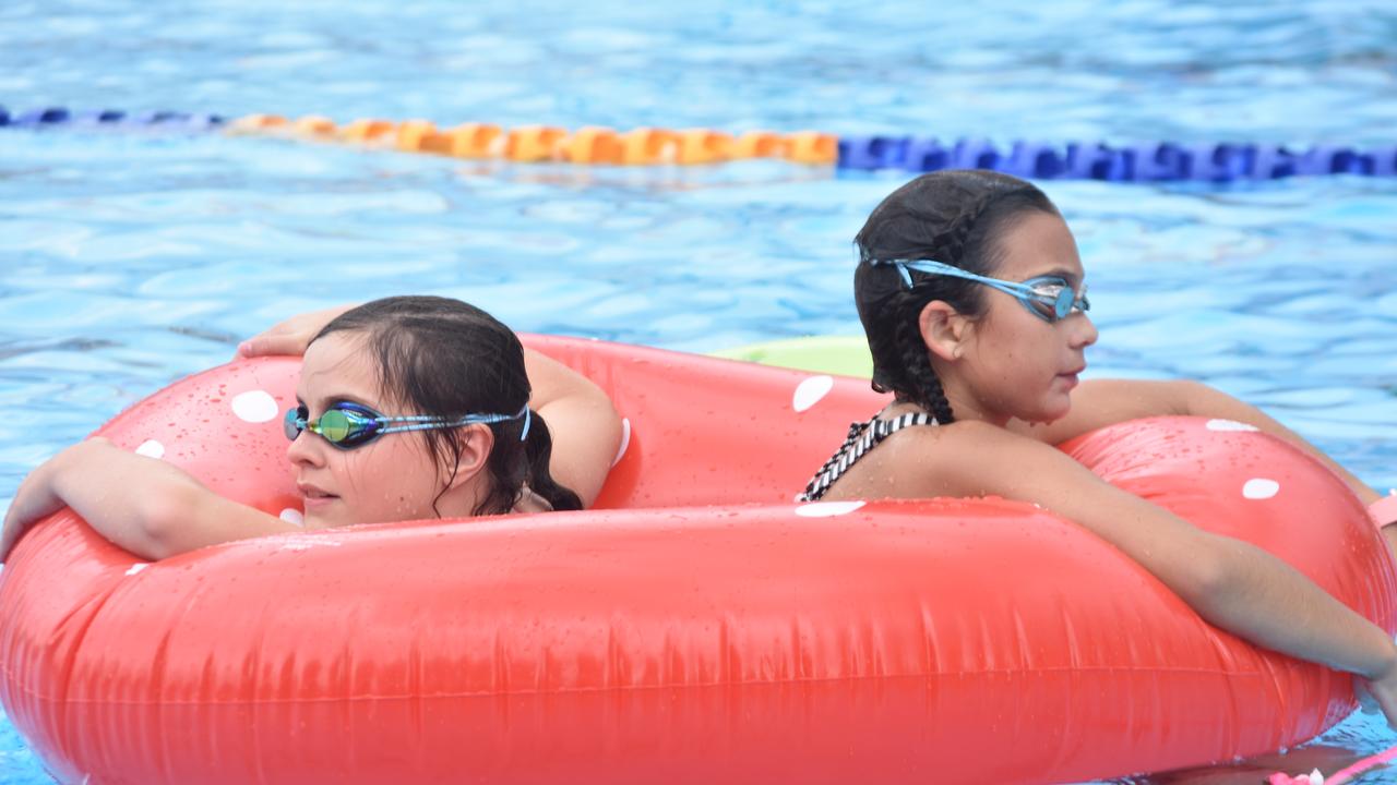 PARTY TIME: There were plenty of splatters and splashes at Dalby's pool party on Saturday.