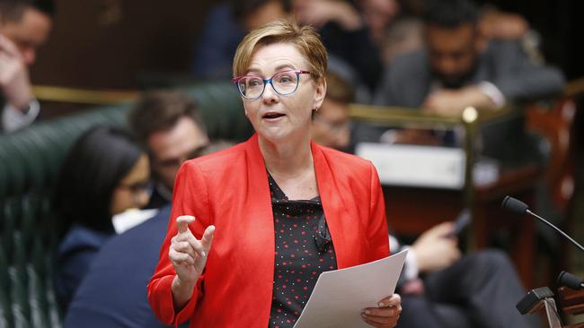 Minister for Seniors, Jodie Harrison speaks during Question Time in NSW Legislative Assembly. Picture: NewsWire / John Appleyard