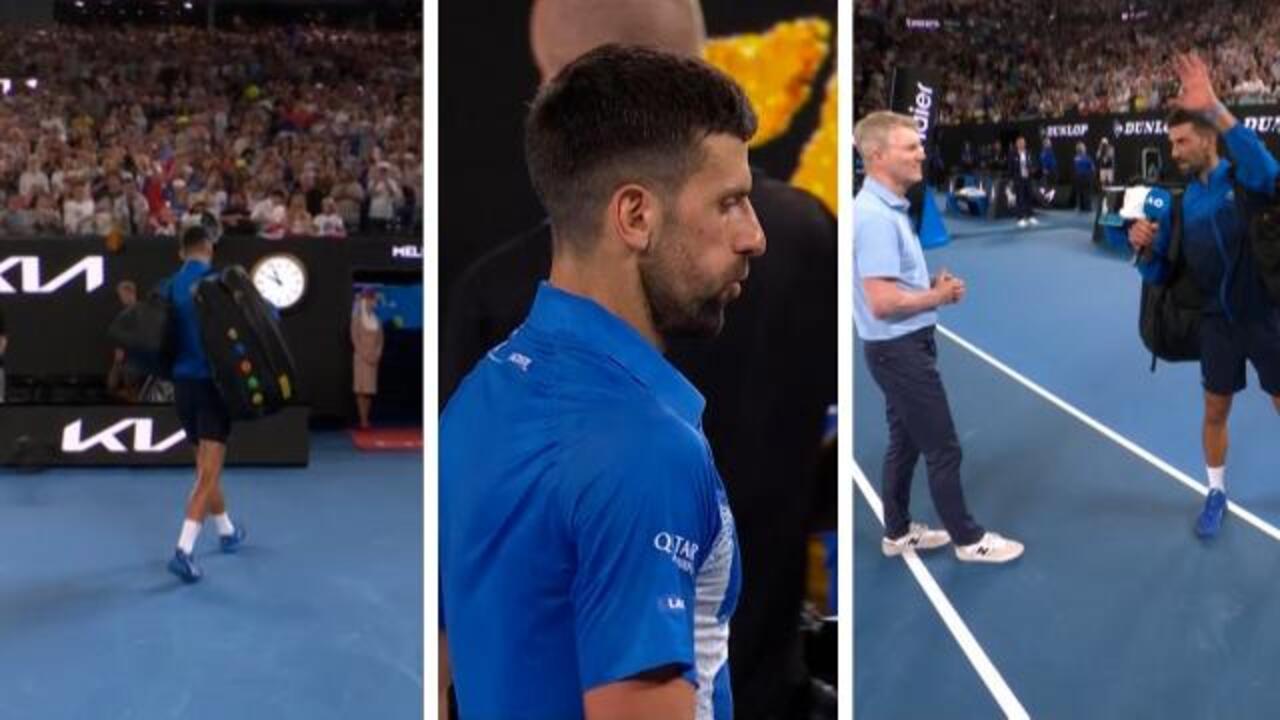 Novak post-match interview no-show