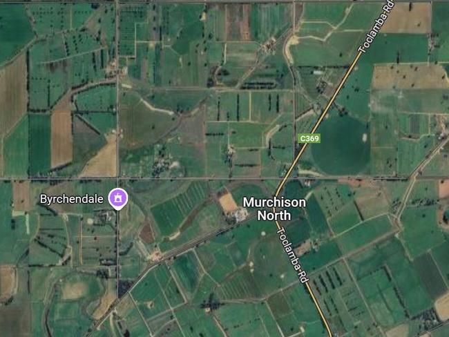 Using a rental car on January 12, Jack Chambers followed his victim in her car as she was travelling on Toolamba Rd, Murchison before ramming her off the road. Picture: Google