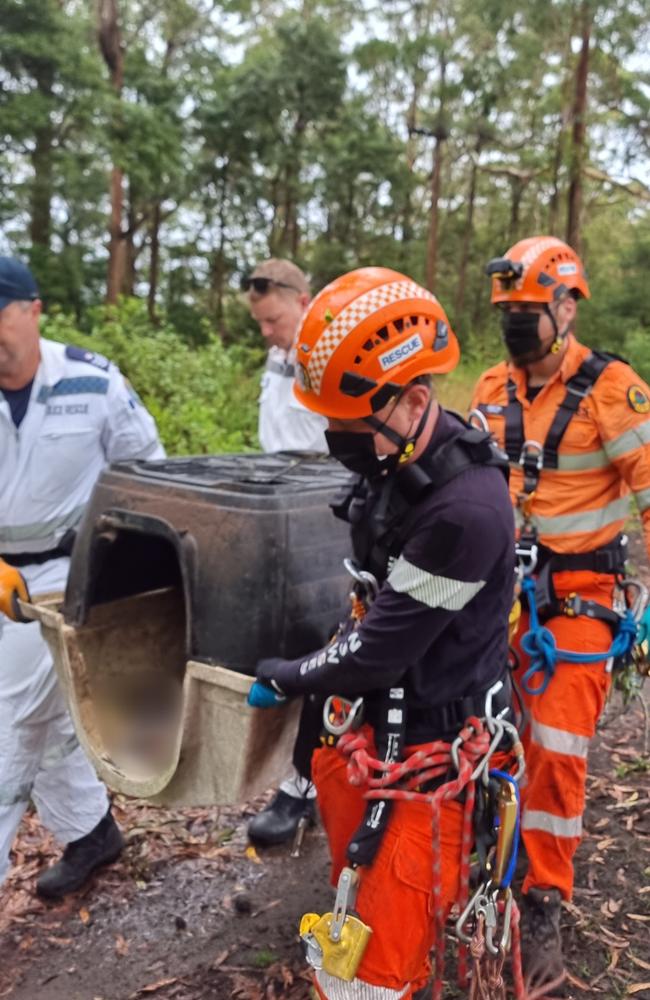 The State Emergency Service was called in to retrieve the animal. Picture: NSW Police