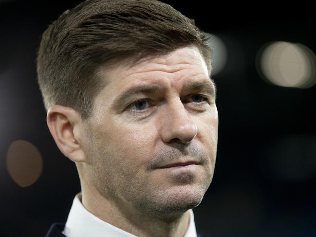 LEEDS, ENGLAND - MARCH 10: Steven Gerrard head coach of Aston Villa in action during the Premier League match between Leeds United and Aston Villa at Elland Road on March 10, 2022 in Leeds, England.  (Photo by Neville Williams/Aston Villa FC via Getty Images)