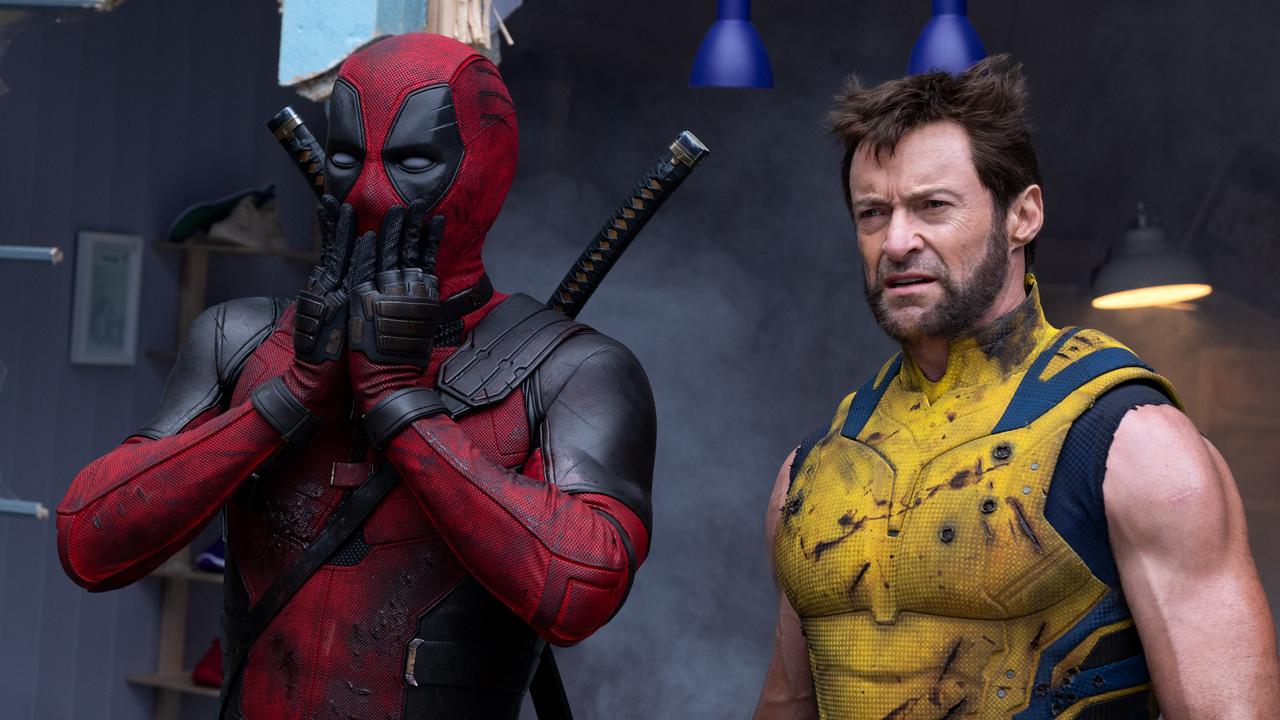 Ryan Reynolds as Deadpool and Hugh Jackman as Wolverine.