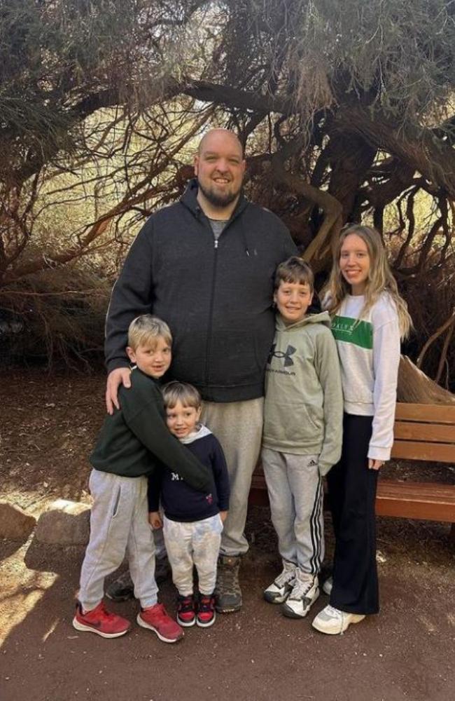 Carolyn with her husband and her three boys. Picture: Instagram