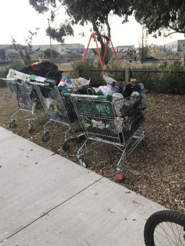 Moonee Ponds reported the most abandoned supermarket trolleys.