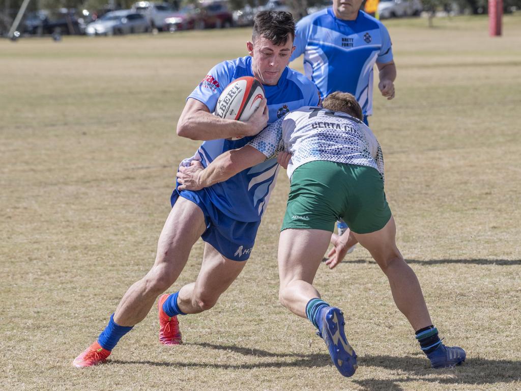 Brett Forte Super 10s Memorial Rugby Challenge. QPS vs The Army. Saturday, August 14, 2021. Picture: Nev Madsen.