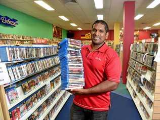 After a decade, Civic Video Nambour will close in the coming weeks, unable to keep business running.Business owner Suhail Mahadevan is selling all the movies in stock. Picture: Warren Lynam