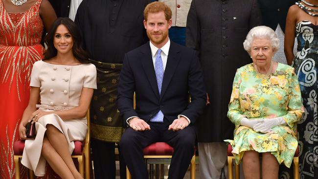 Meghan, Duchess of Sussex, caused a stir by crossing her legs at the knees instead of the ankles. Go figure. Picture: John Stillwell - WPA Pool/Getty Images