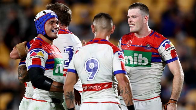 Sione Mata'utia has had mixed success with the Newcastle Knights during one of the club’s darkest eras. Picture: Getty