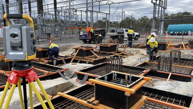 Work at the Greenbank site will be completed by 2025. Picture: Powerlink