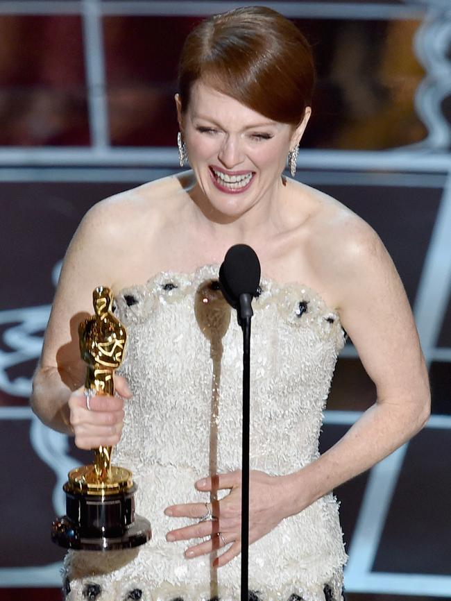Grinner ... It’s the fifth time Julianne Moore has been nominated.
