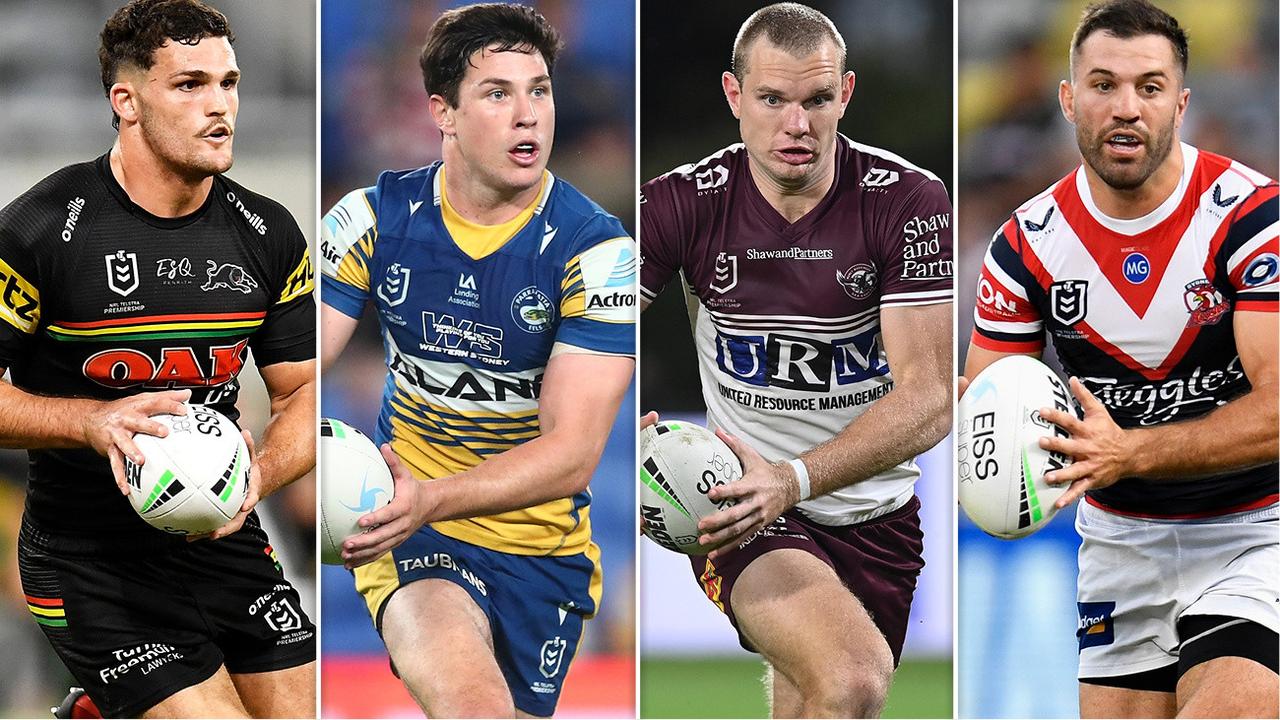 Nathan Cleary, Mitchell Moses, Tom Trbojevic and James Tedesco.