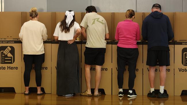 Voting in last week’s NSW Local Government Election. Picture: Tim Hunter