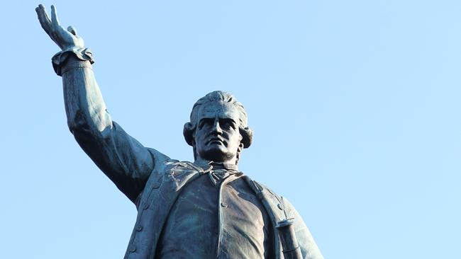 The statue of Captain Cook in Sydney’s Hyde Park. Picture: James Croucher