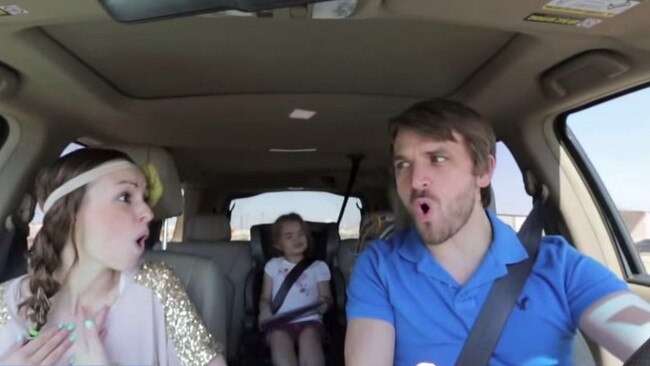 YouTuber Sam Rader and his wife Nia. Picture: YouTube