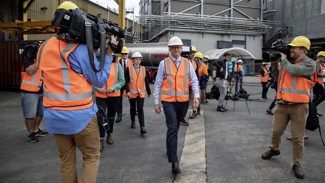 Anthony Albanese during week two of the campaign. Picture: Nikki Short