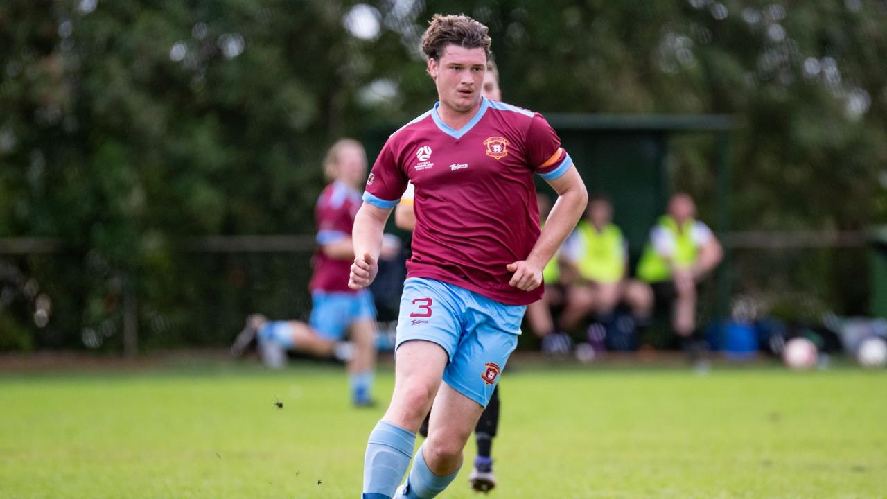 Riley Lobwein takes control of the ball during a TFL Premier Men's fixture. Picture: DSL Photography