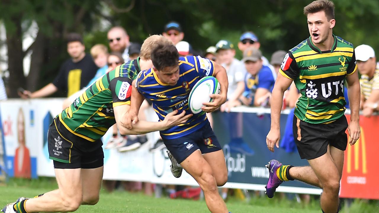 East player Max Baker Rugby union national championships between Easts and Gordon. Saturday March 20, 2021. Picture, John Gass