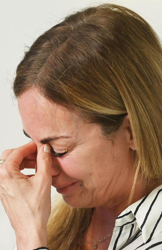 Ms Franco wept as she told the story. Picture: Helayne Seidman/NY Post