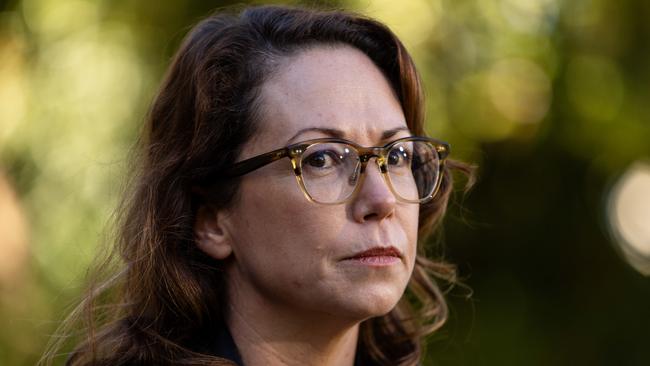 MELBOURNE, AUSTRALIA - NewsWire Photos - 28 MAY 2024: Attorney-General Jaclyn Symes speaks to the media during a press conference. Picture: NewsWire / Diego Fedele