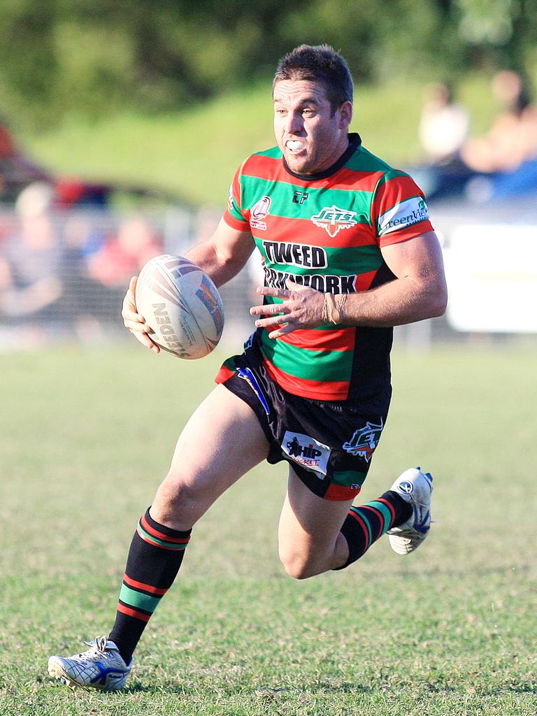 Bilambil Jets player Blainey Woodham in 2010. Picture: Paul Rolls.