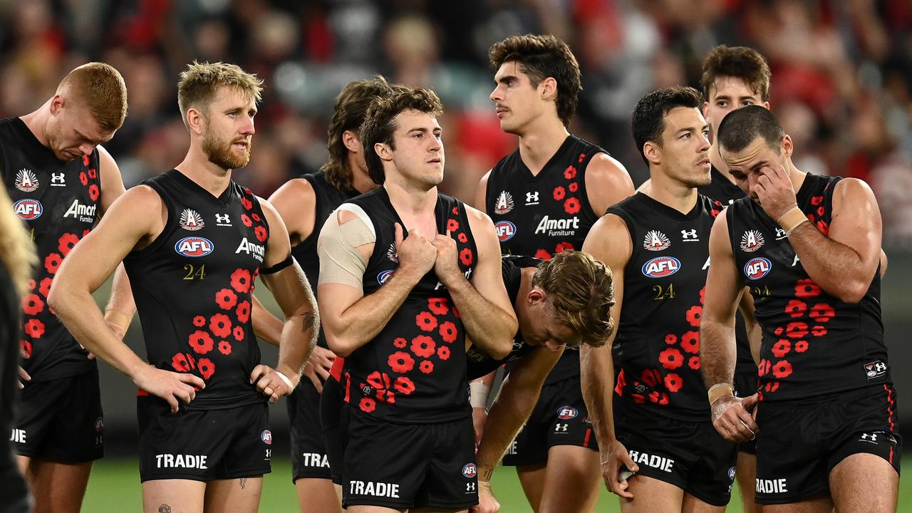 Essendon’s finals hopes are in tatters. Picture: Getty Images