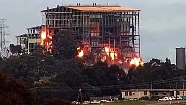 The boiler house is demolished.