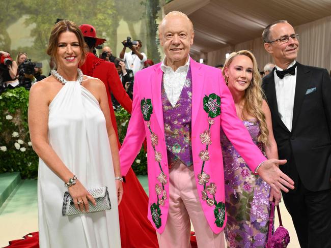 Anthony Pratt (2nd L) arrives for the 2024 Met Gala at the Metropolitan Museum of Art on May 6, 2024, in New York. Picture: AFP