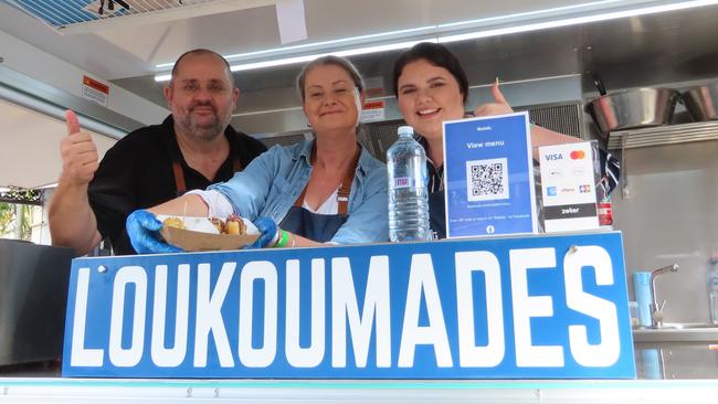 The Maltdb. team with their Loukoumades (Greek donuts) at the Relish Food & Wine Festival.