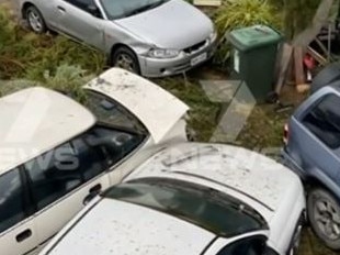 A southern suburbs man has returned home to find his cars destroyed after a car crash. Picture: 7 NEWS