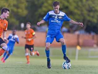 READY FOR WOLVES: The experience of 21-year-old Wade Hall will be called on by South West Queensland Thunder tomorrow in their FFA Cup clash with Wolves FC. Picture: Kevin Farmer