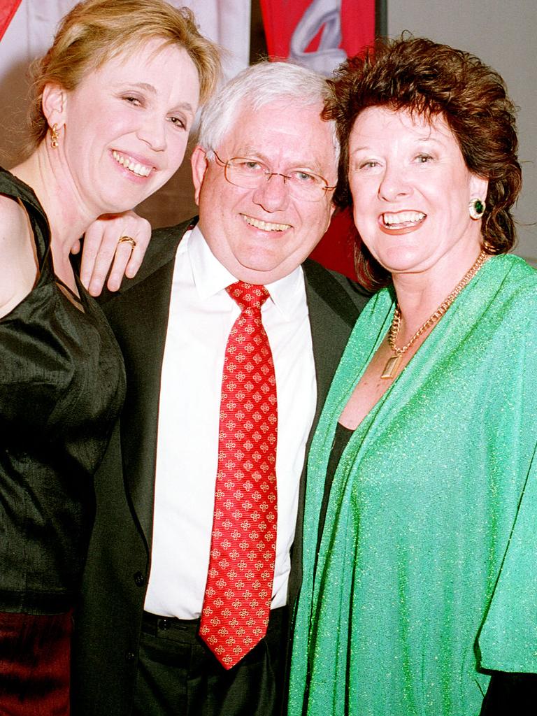 Philip Satchell at his retirement party with his wife Cecily and Carole Whitelock. Picture: Denis Rogers