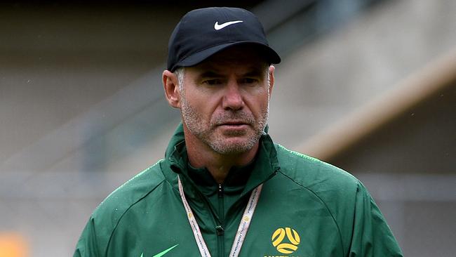 Matildas head coach Ante Milicic is seen during a training session in Sydney, Thursday, February 6, 2020. The Matildas will play Chinese Taipei in their first Olympic qualifying match on February 7. (AAP Image/Bianca De Marchi) NO ARCHIVING